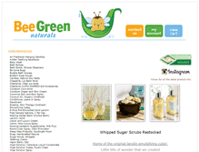 Tablet Screenshot of beegreennaturals.com